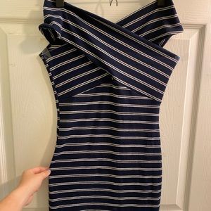 Navy blue/white dress